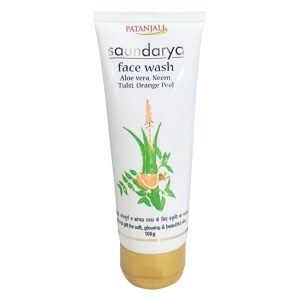 Patanjali Saundarya Face Wash (Aloevera, Neem, Tulsi, Orange Peel)